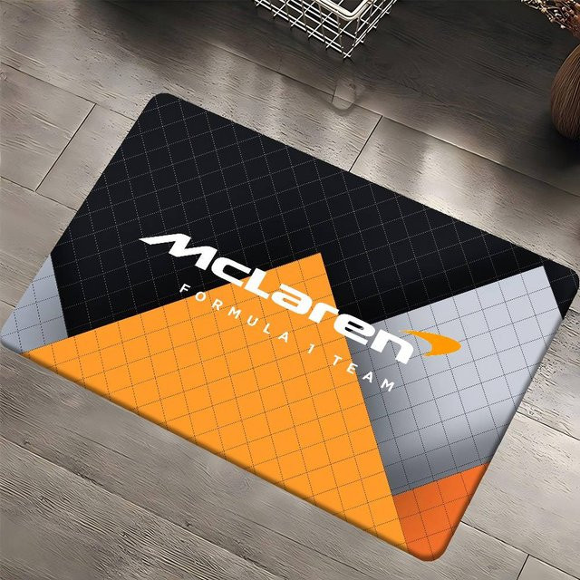 Karpetti Fußmatte McLaren Logo Schwarz Rechteckig Rutschfest B/B: 80 x 120 cm - Bild 1