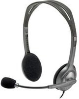 Logitech H111 On-Ear Headset mit Mikrofon-Rauschunterdrückung in Grau/Schwarz und 3,5 mm Klinkenanschluss - Bild 1
