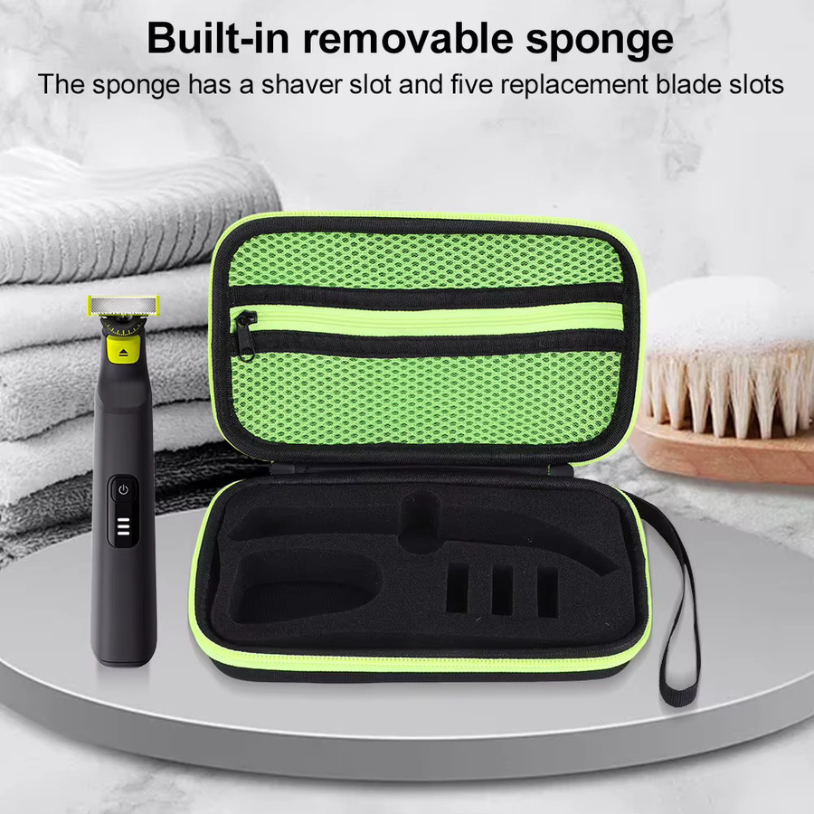 Philips Reiseetui für OneBlade Pro und Zubehör, Schwarz, B/T/H: 12,0 x 19,5 cm - Bild 3