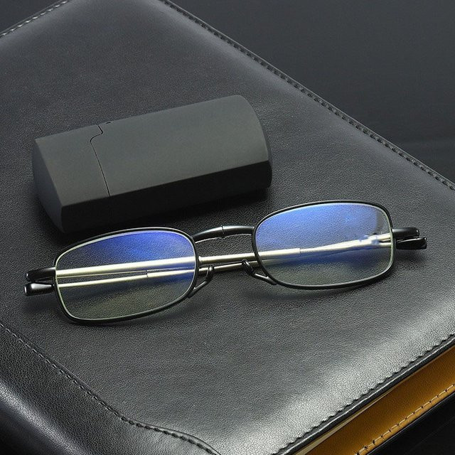 CHUANCHEN Lesebrille, Vollrand, rechteckig, Unisex, black - Bild 1