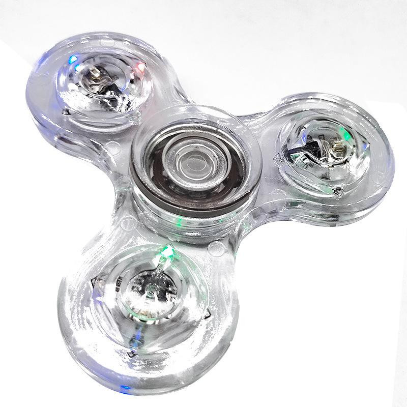 Linyi toy Fidget Spinner LED transparent - Bild 4
