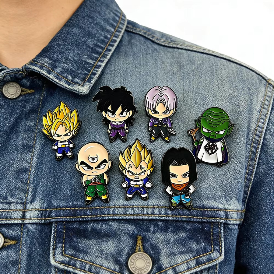 Bandai Anstecknadel-Set Dragon Ball Anime Emaille, Unisex - Bild 5