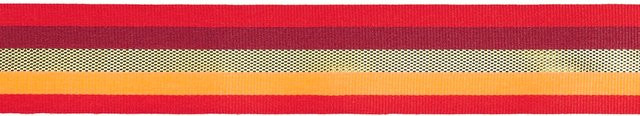 Rico Design Paper Poetry Webband Multi Streifen in Rot/Gold aus Polyester - Bild 1