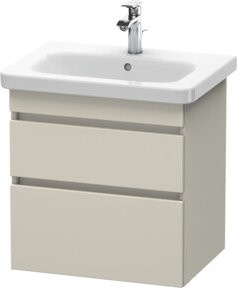 Duravit Waschtischunterschrank DuraStyle in Tau Matt, wandhängend, B: 58 cm, T: 44,8 cm, H: 61 cm - Bild 1