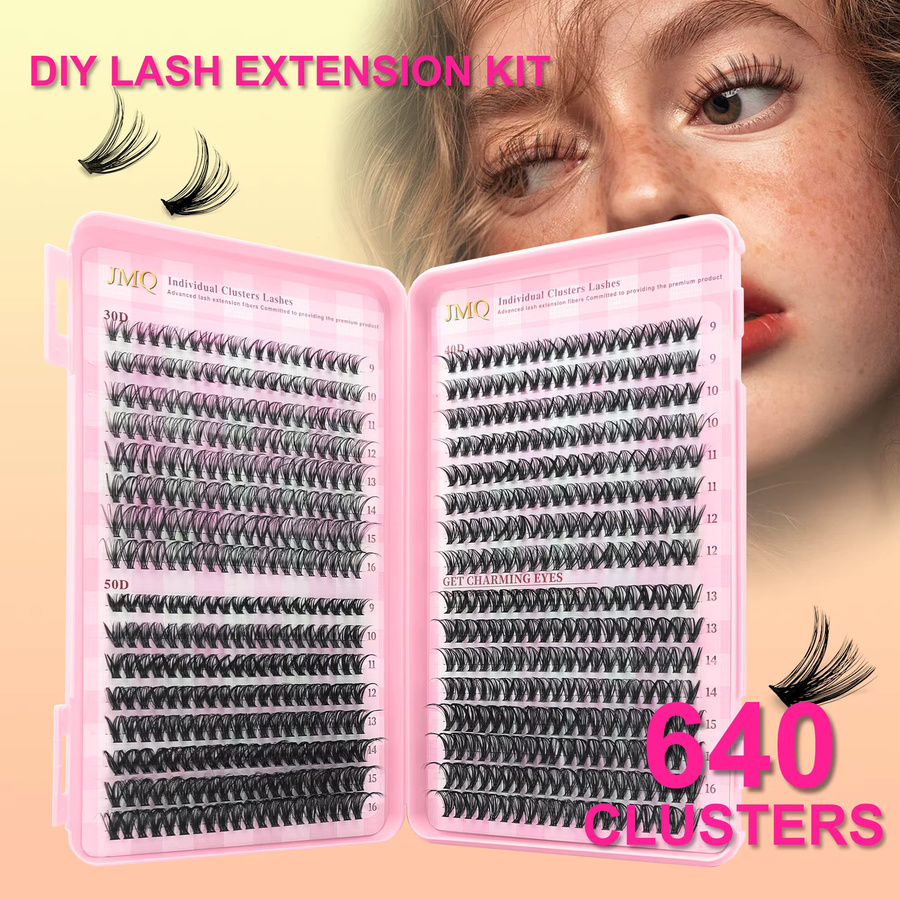 LAKANAKU DIY Wimpernverlängerungsset mit Wimpernzange, Unisex - Bild 2