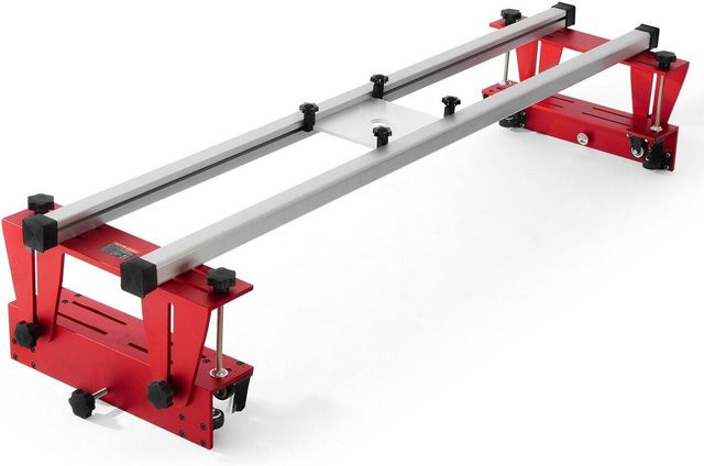 Buying Solutions MB Frässchlitten aus Aluminium in Rot, 64 Zoll Plattenabrichtvorrichtung für die Holzbearbeitung - Bild 1
