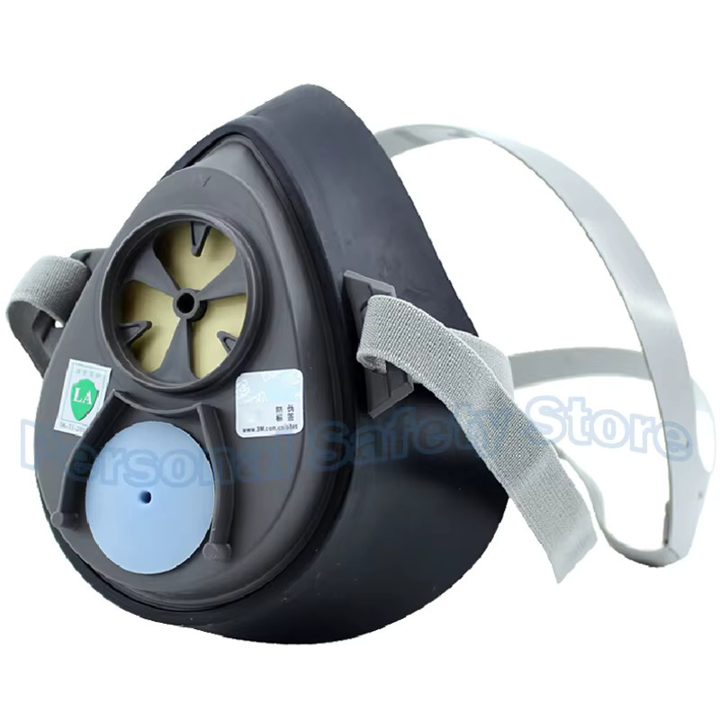 Industrielle Vollgesichts-Gasmaske 41in1 Typ 3700 mit Atemschutzfiltern zum Schutz gegen Staub und Formaldehyd beim Lackieren und Sprühen - Bild 2