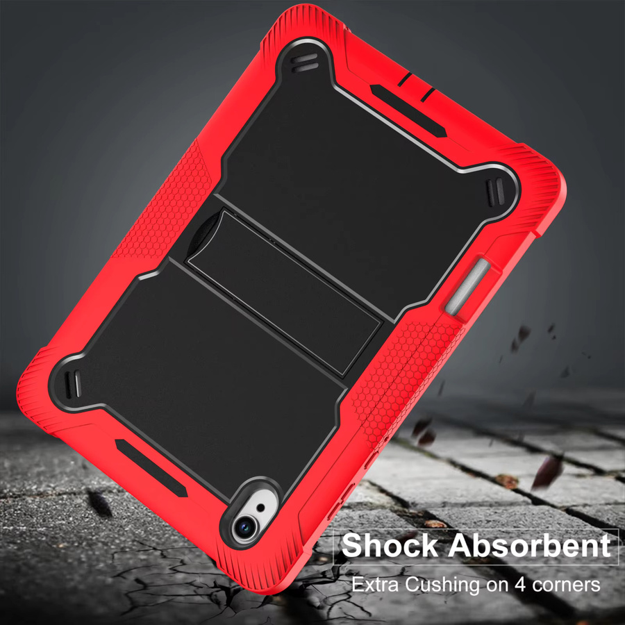 Defender Armor verstärkte Anti-Sturz-Schutzhülle mit Ständer für Samsung Galaxy Tab S11 S10 Ultra A11+ in Pink und Rot - Bild 4