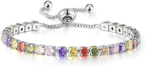 POMOiii Armband, Zirkonia, Weiß, Messing, Damen - Bild 1