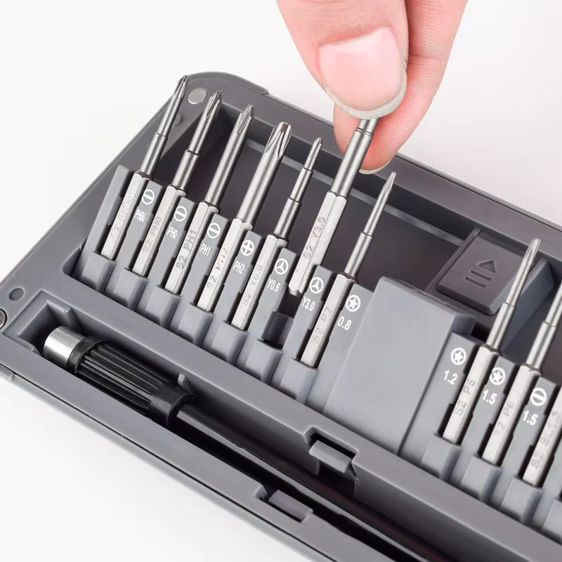 Galacok 30-in-1 Präzisions-Schraubendreher-Set mit magnetischen Bits und Verlängerung für Handy- und PC-Reparaturen - Bild 2