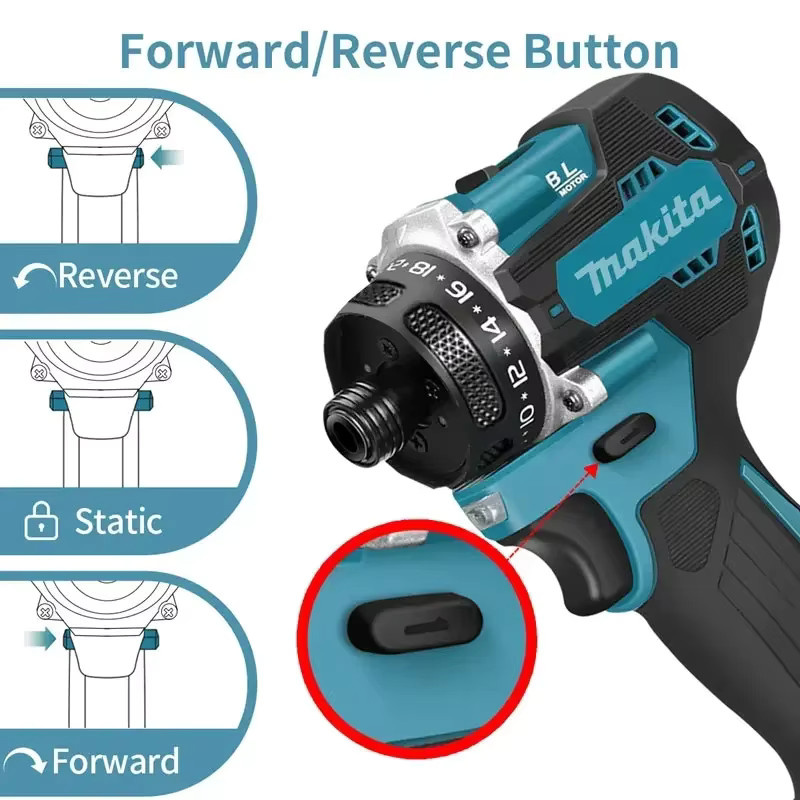 Makita Akku-Schlagschrauber 18V bürstenlos mit 180 Nm und 4000 U/min für Holz, Metall und Fliesen - Bild 3