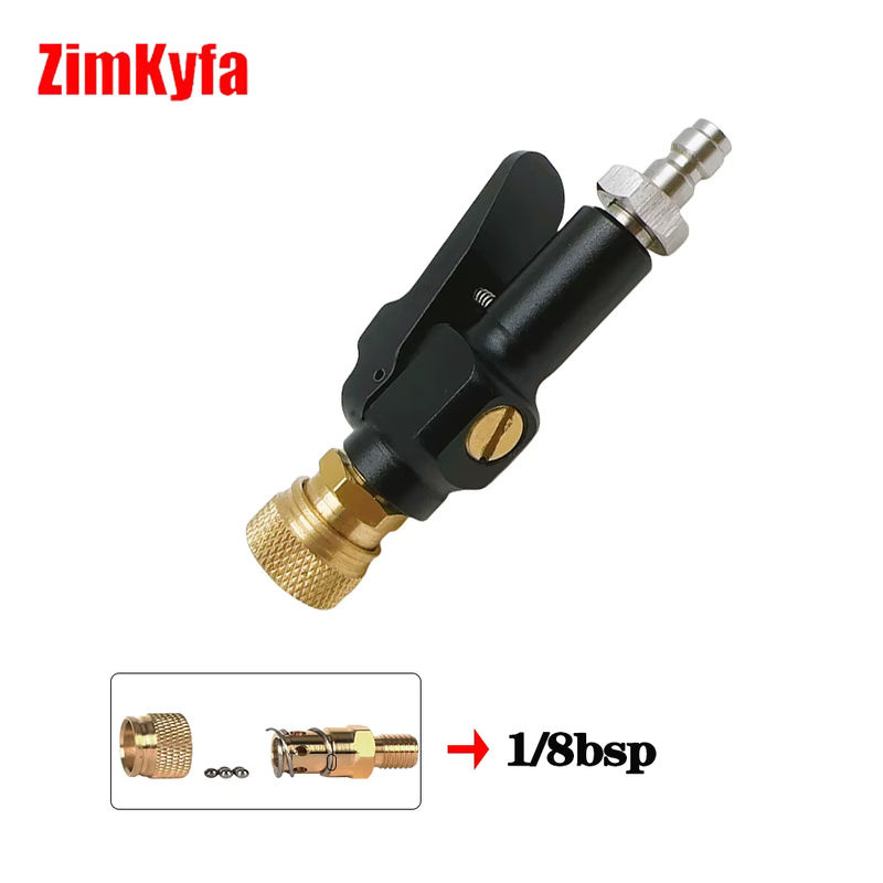 Zimakyfa 300-Bar-Adapter mit Schnellfüllung in Schwarz und Rot - Bild 2