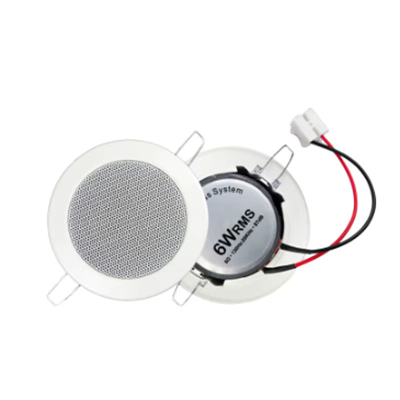 Passiver Deckenlautsprecher für das Badezimmer, 3 Zoll, 8 Ohm, 6 W, feuchtigkeitsbeständig, Weiß - Bild 3
