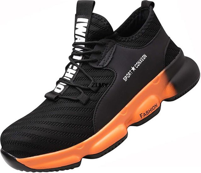 Sicherheitsschuhe für Herren von Shoekeeper in Orange mit Stahlkappe und Textilmaterial, Größe 37 - Bild 1
