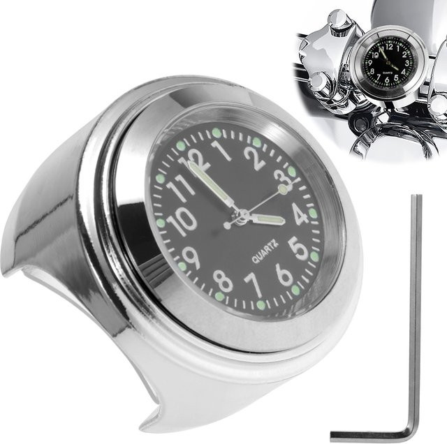 Motorrad Lenker Uhr Thermometer, Wasserdicht, Unisex - Bild 1