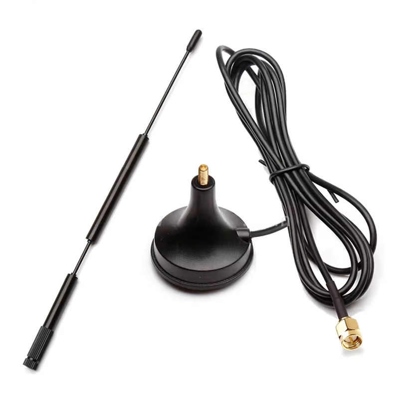 NOWEPOCH LoRa-Antenne 433 MHz mit 12 dBi Verstärkung, magnetische Antenne mit 3 m RG174 Kabel und SMA-Stecker, Schwarz - Bild 3