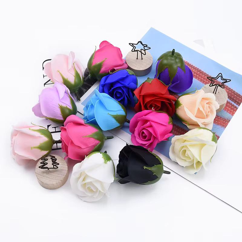 XIAOYINMO Künstliche Rosen in Mehrfarbig, Duftende Textil-Blumen für Dekoration, Hochzeiten und Geschenke - Bild 2