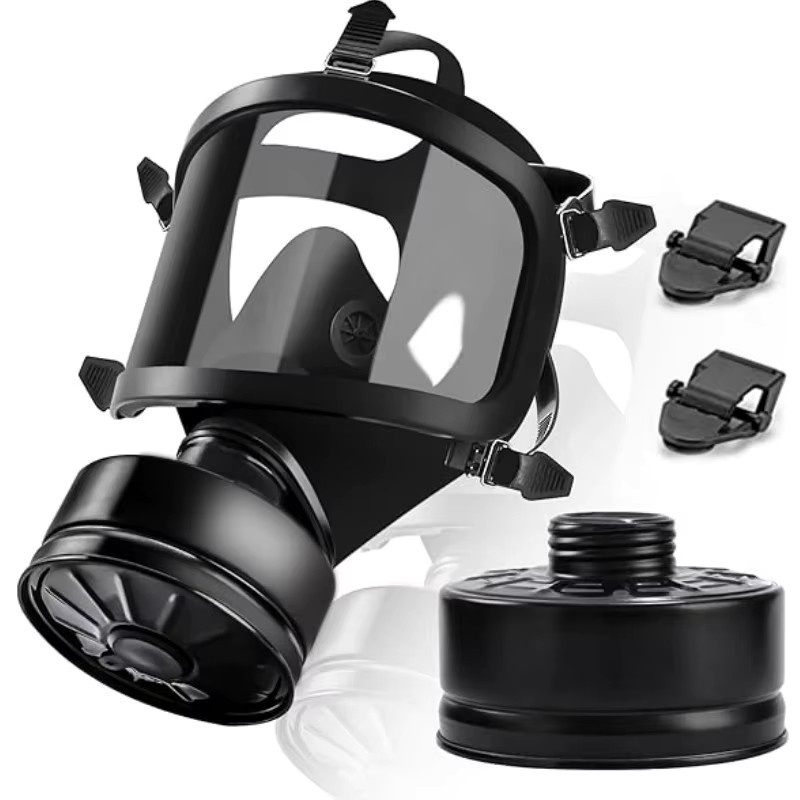 AnruiGe PROTECT Vollgesichtsmaske MF14/87 in Schwarz mit Aktivkohlefilter zum Schutz vor Dämpfen und Chemikalien - Bild 3
