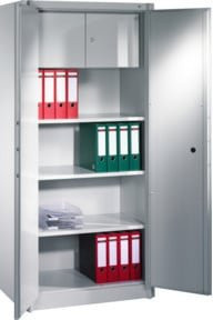 C+P Feuerschutzschrank Certos mit 4 Ordnerhöhen und Wertfach in Lichtgrau, H: 195,0 cm, B: 93,0 cm, T: 50,0 cm - Bild 1