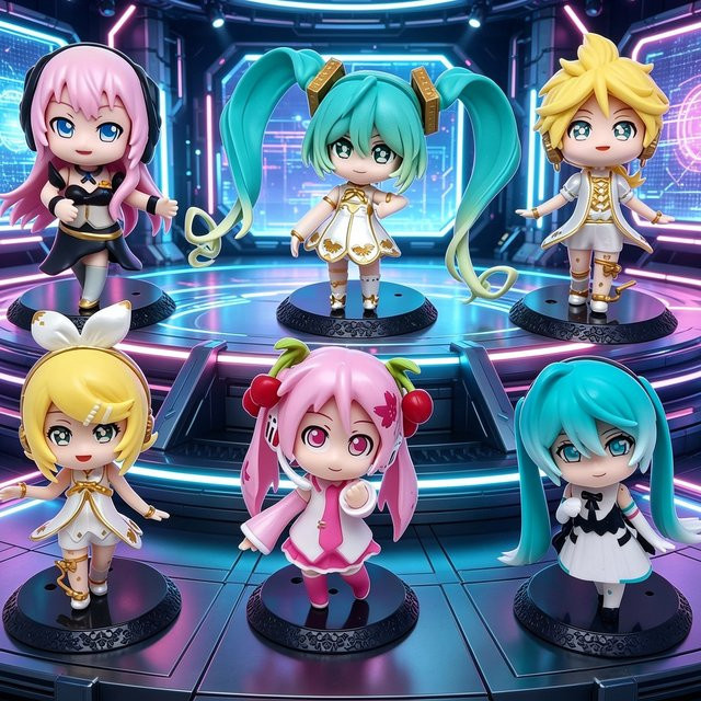 Bandai Vocaloid Figurenset, 6 Stile, PVC-Sammlerstatue - Bild 1