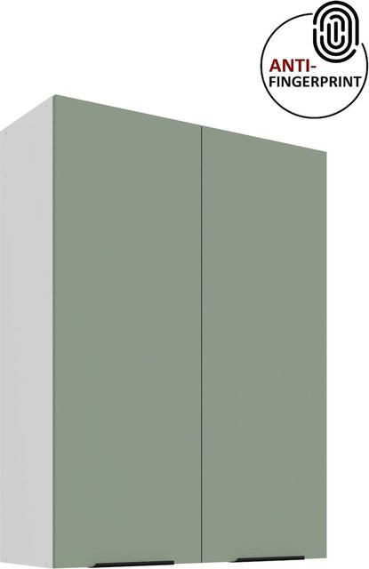 ARIA Hängeschrank Aquamarin Küchenzeile mit Anti Fingerprint Oberfläche Höhe: 80 cm, Breite: 90 cm - Bild 1