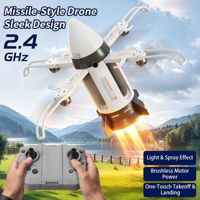 ANTSIR RC Starship Flugzeug, Raketen-RC-Drohne, mit Sprühfunktion - Bild 1