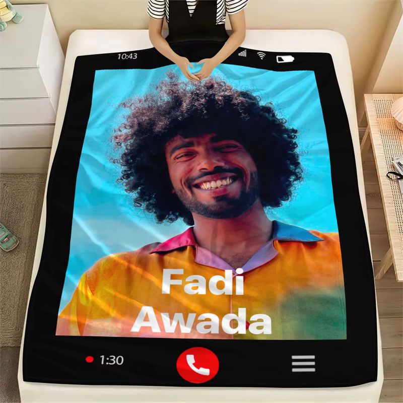 Personalisierte Decke mit individuellem Foto-Upload im Video-Anruf-Design für Sofa, Bett oder Outdoor-Reisen - Bild 4