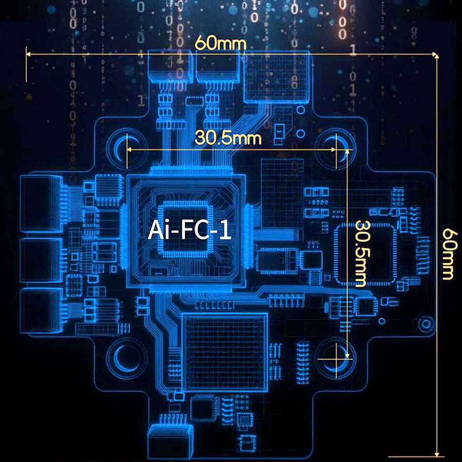 Ai-FC-1 Terminal Guidance Flight Controller mit integriertem PX4 und CVBS-Kamera Unterstützung in Schwarz - Bild 2