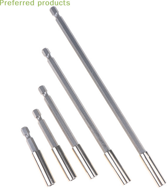 Rapid Bit-Halter Sechskantschaft-Set in Silber mit magnetischer Verlängerung 60–200 mm für Elektrowerkzeuge - Bild 1