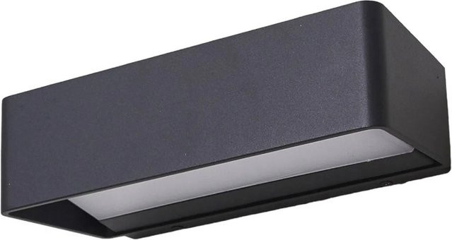Lucande LED Außenwandleuchte Midvig 9617035 Modern Schwarz aus Aluminium - Bild 1