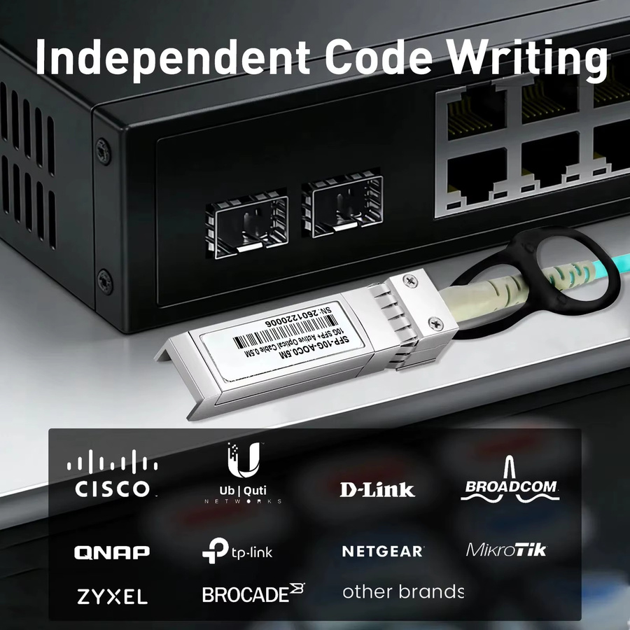 ZOERAX 10G SFP+ AOC Aktives Optisches Kabel OM3 Multimode für Cisco, Huawei, MikroTik, HP, Intel und Dell Switch - Bild 4