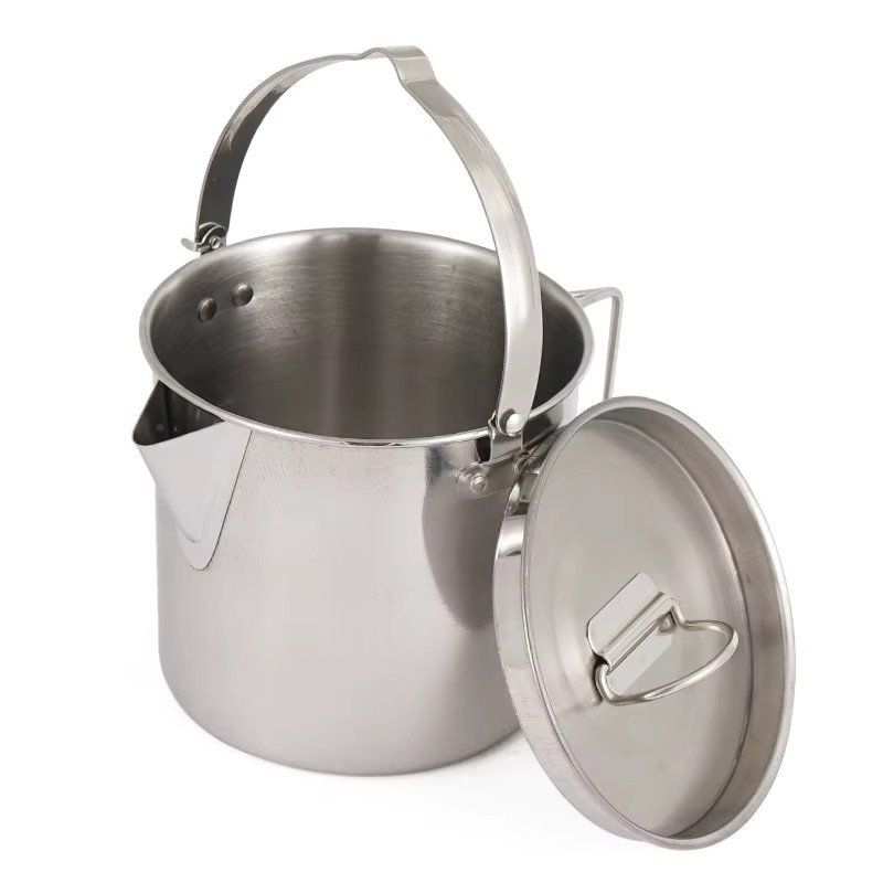 CLS&NOBANA Outdoor-Wasserkocher aus Edelstahl in Silber, 1,2 l - Bild 2