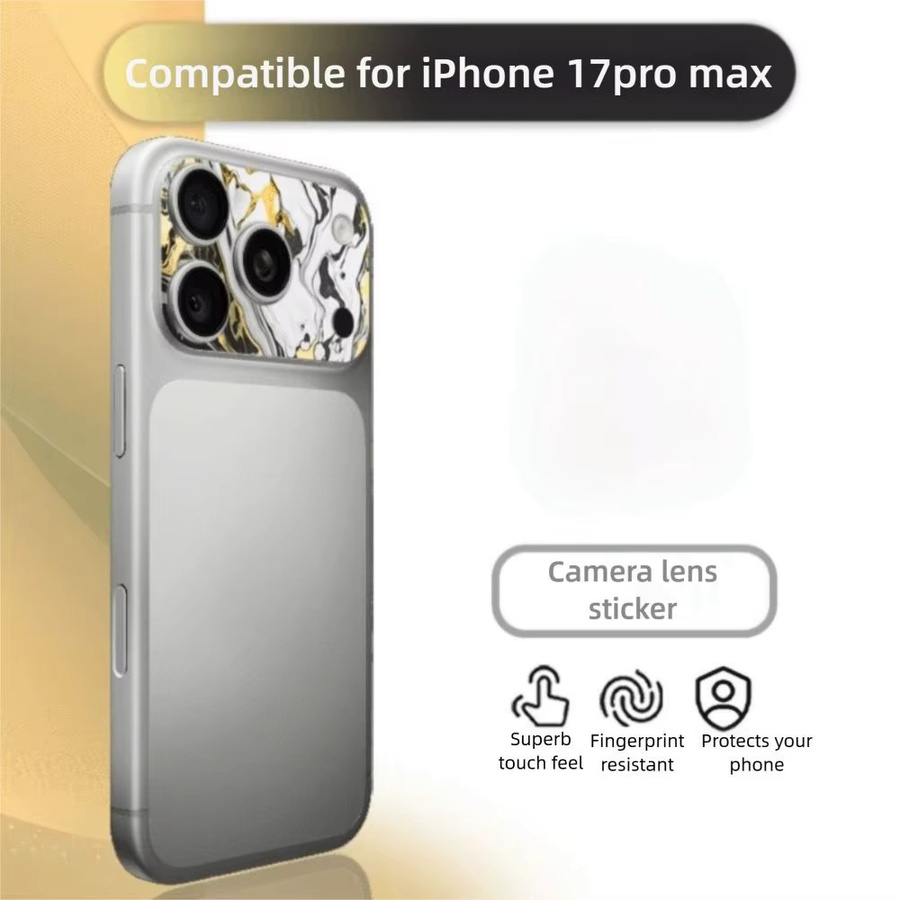 2 Stück Matte Frosted Linsenschutz Aufkleber für Apple iPhone 17 Pro Max in Multicolour - Bild 4