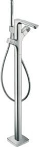 Hansgrohe Axor Urquiola Thermostat-Fertigmontageset für Badewanne, Bodenmontage, Messing gebürstet - Bild 1