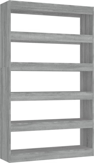 vidaXL Bücherregal und Raumteiler in Grau Sonoma, B/T/H: 100 x 30 x 166 cm - Bild 1