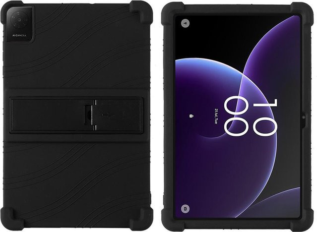 Stoßfeste Silikon Tablet Hülle für TCL Tab 10 Gen 4 in Schwarz - Bild 1