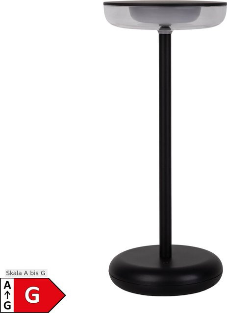 Näve Akku-Tischleuchte PASI LED, schwarz, Höhe: 26,4 cm - Bild 1