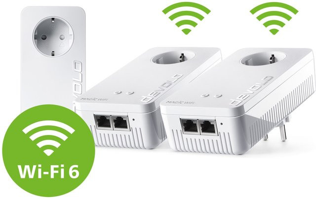 devolo Magic 2 WiFi 6 next Multiroom Kit Powerline Dual-Band in Weiß - Bild 1