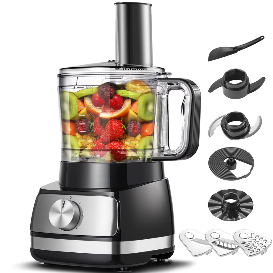 Topstrong 8-in-1 Fleischzerkleinerer Küchenmaschine in Silber mit 800W und 3 Geschwindigkeiten - Bild 6
