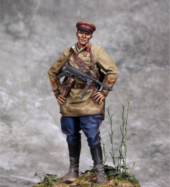 GK Russischer Offizier, Soldatenmodell, 1:35, unmontierter und unbemalter Bausatz - Bild 1