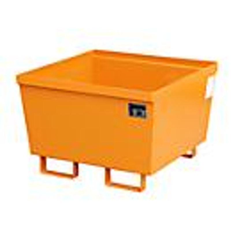 Auffangwanne Bauer Südlohn AO-1 aus Stahl in Orange, B/T/H: 80 x 80 x 54,5 cm - Bild 2