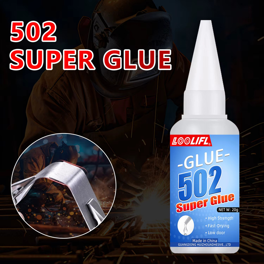 LOOLIFL1 Super-Cyanacrylat-Kleber 502 Extra Starker Sekundenkleber, 5 Stück à 20g, transparent - Bild 3