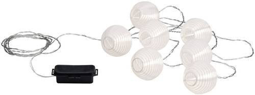 Paulmann Lampion Motiv-Lichterkette Weiß mit 7 warmweißen LEDs IP44 für Garten, Balkon und Terrasse