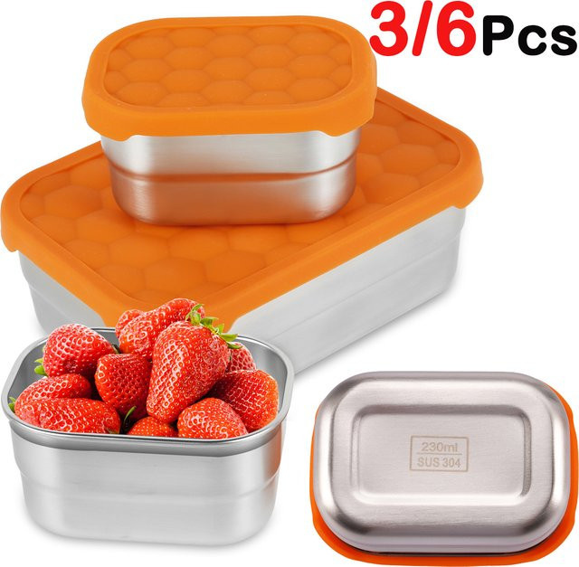 Willstar Edelstahl Bento Box Set auslaufsicher mit Deckel für Picknick und Lebensmittelaufbewahrung - Bild 1