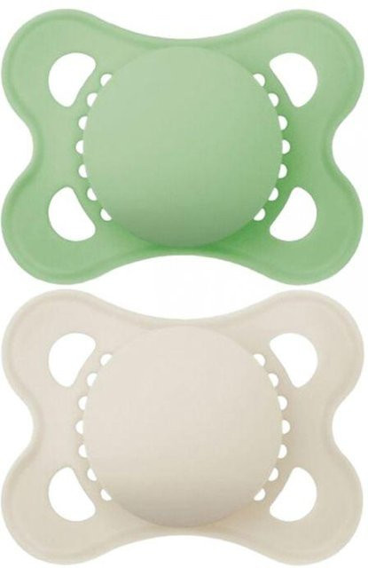 MAM Original Trend Schnuller Set aus Silikon für 2-6 Monate in Grün und Grau (2 Stück) - Bild 1