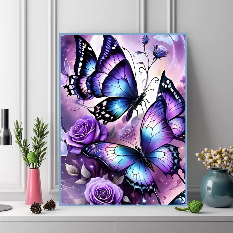 Evershine DIY Diamant Mosaik Schmetterling, Diamant Malerei, Bunt / Mehrfarbig - Bild 3
