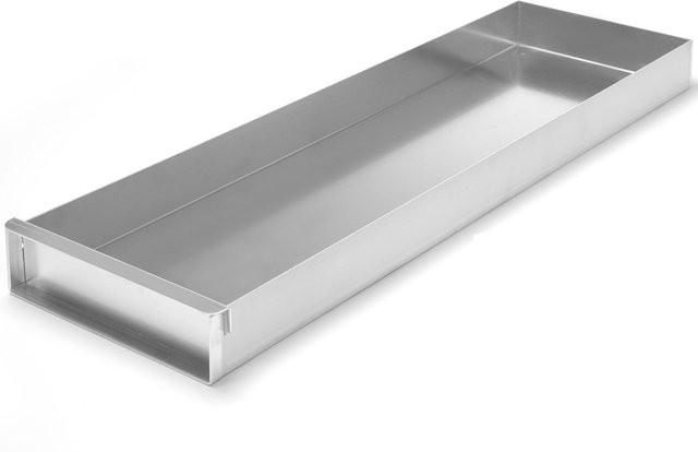Hendi Aluminium-Konditoreiwanne, rechteckig, Silber, B: 58 cm, T: 20 cm, H: 5 cm - Bild 1