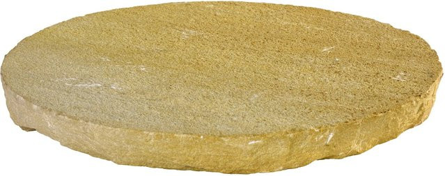 Naturstein-Trittstein Gold-Braun Durchmesser: 30 cm - Bild 1