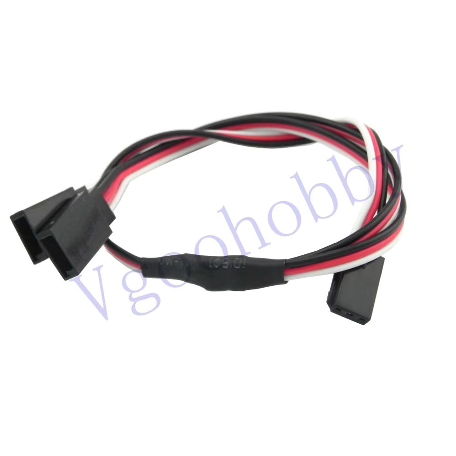 5er Pack RC Verlängerungskabel mit 1 Stecker jr und 2 Buchsen jr im Y-Stil, Länge: 30 cm - Bild 2