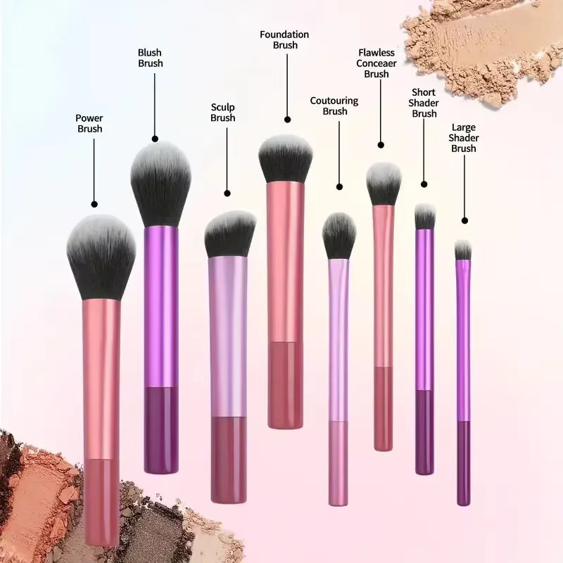 RUZOFO Make-up Pinsel-Set, 8-teilig, Kunsthaar - Bild 2